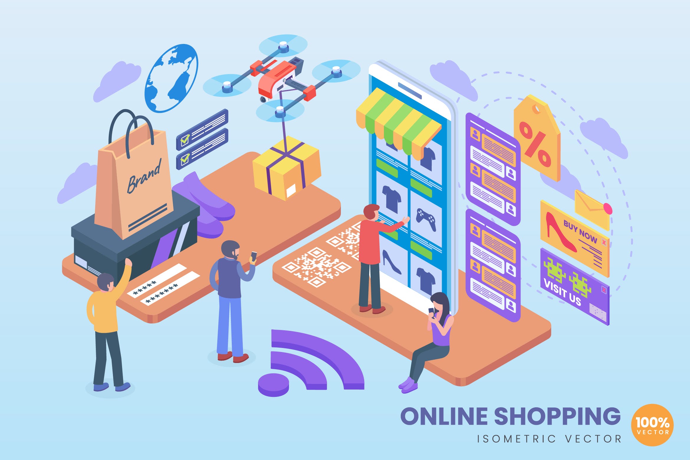 網(wǎng)上購物與電子商務(wù) 距離、螞蟻、素材與代理的精選概念解析